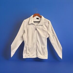 Polar Edge Size ‎ Women's Pink Front Zip Fleece Jacket W/ 2 Front Pockets